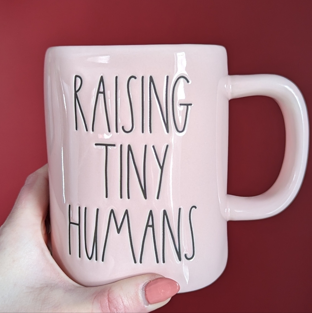 βSOLDβRae Dunn RAISING TINY HUMANS Mug - Picture 1 of 3